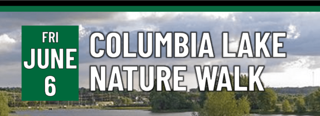 Header that says Columbia Lake Nature Walk