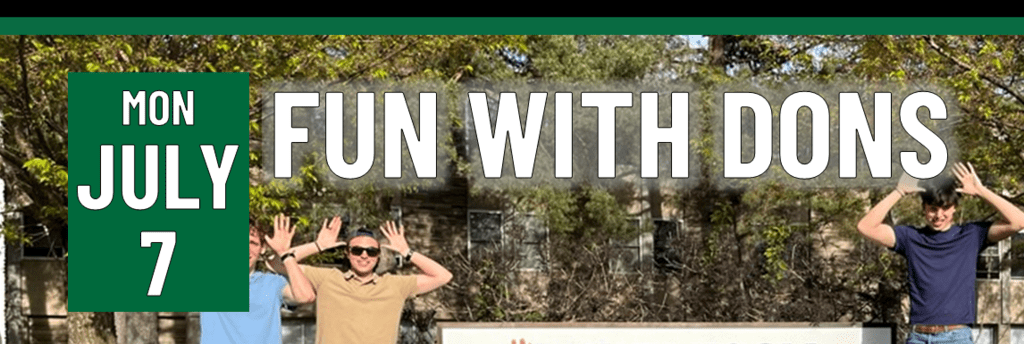 Header that says fun with dons