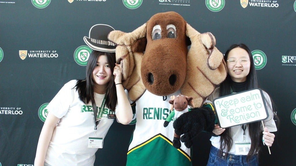 Students with Reni Moose!