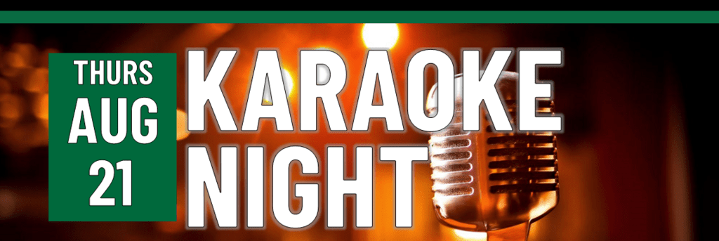 Header that says karaoke night
