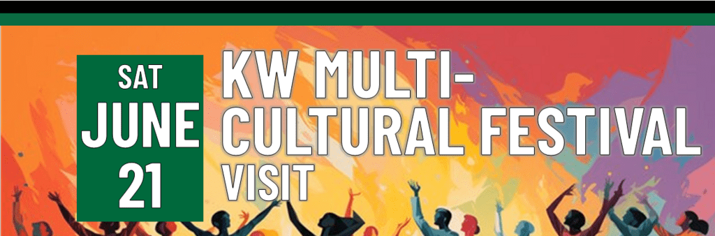 Header that says KW Multicultural Festival Visit