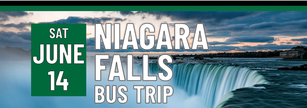 Header that says Niagara Falls Bus Trip