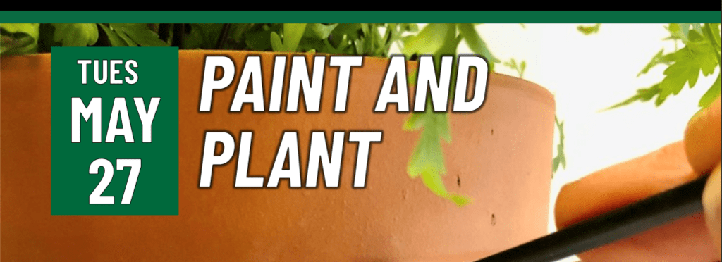 Header that says Paint and Plant