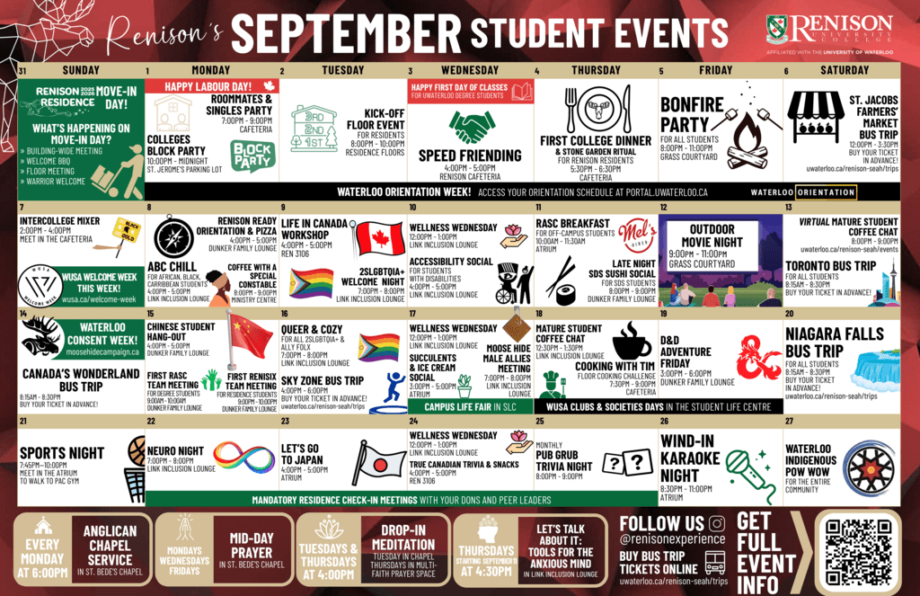 Renison Events September 2025