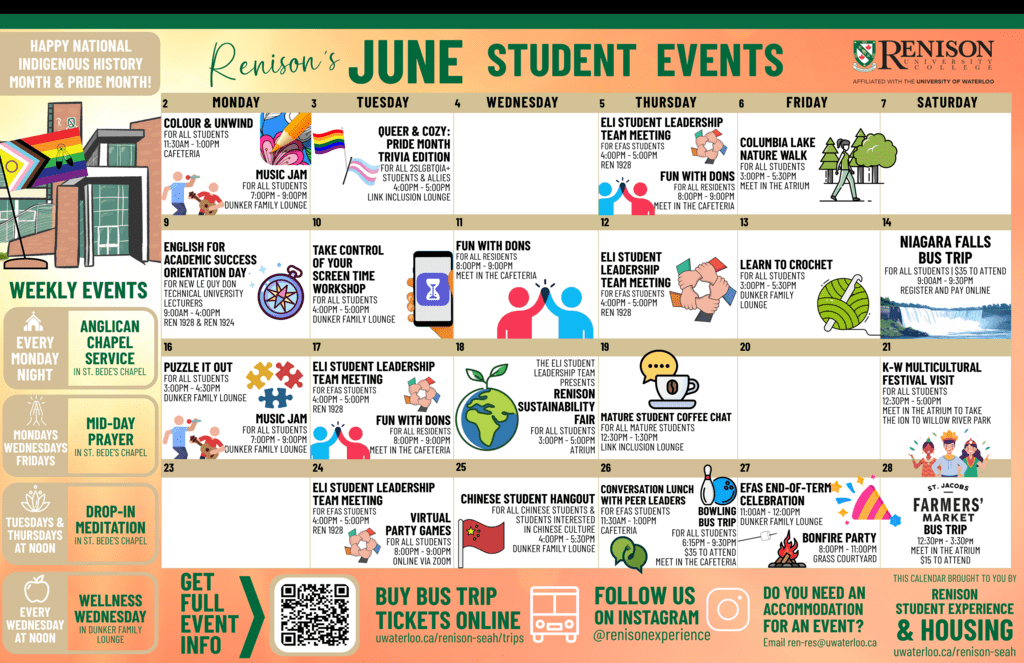 June 2025 events calendar