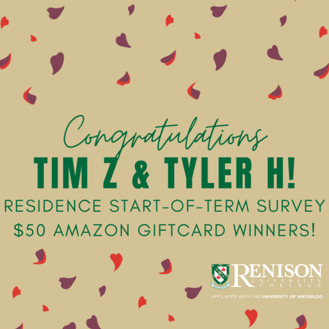 Congratulations Tim Z and Tyler H!