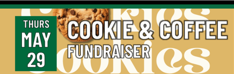 Header that says Cookie & Coffee Fundraiser