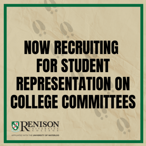 Student representation on college committees now needed