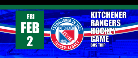 Kitchener Rangers Hockey Game Bus Trip February 2