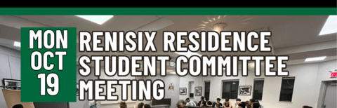 Renisix Residence Student Committee Meeting, Monday, October 19