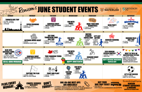 June events calendar