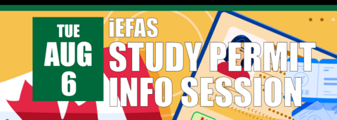 iEFAS Study Permit Info Session on August 6