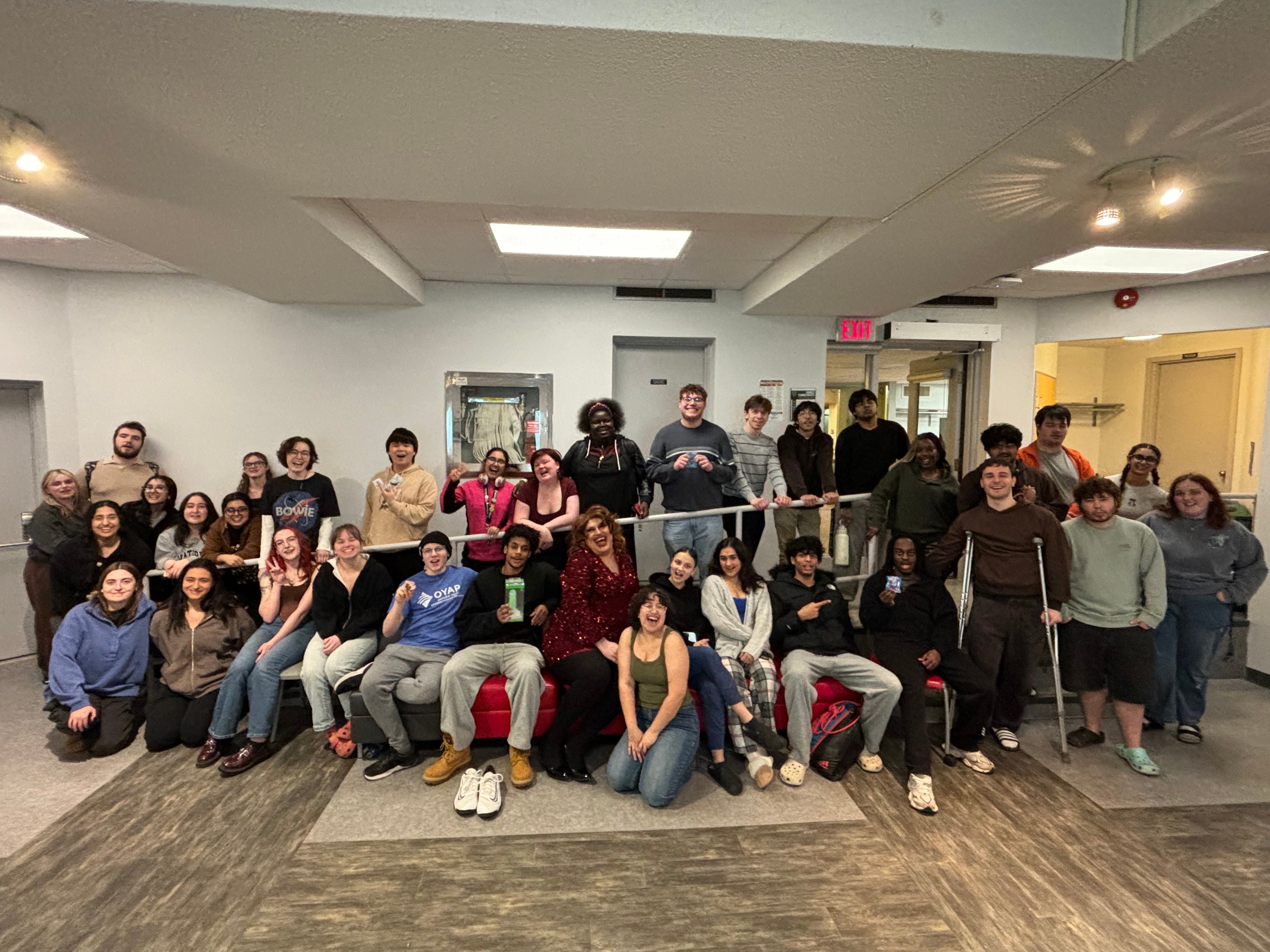 The Renison community with local drag queen, Lust