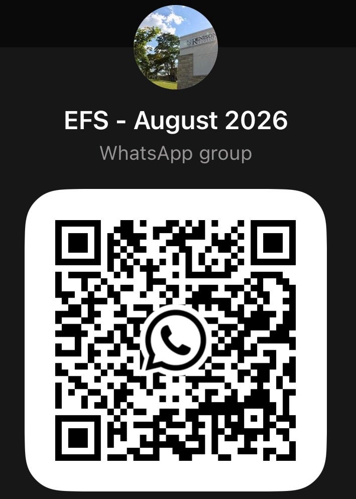 August 2026 EFS WhatsApp group chat QR