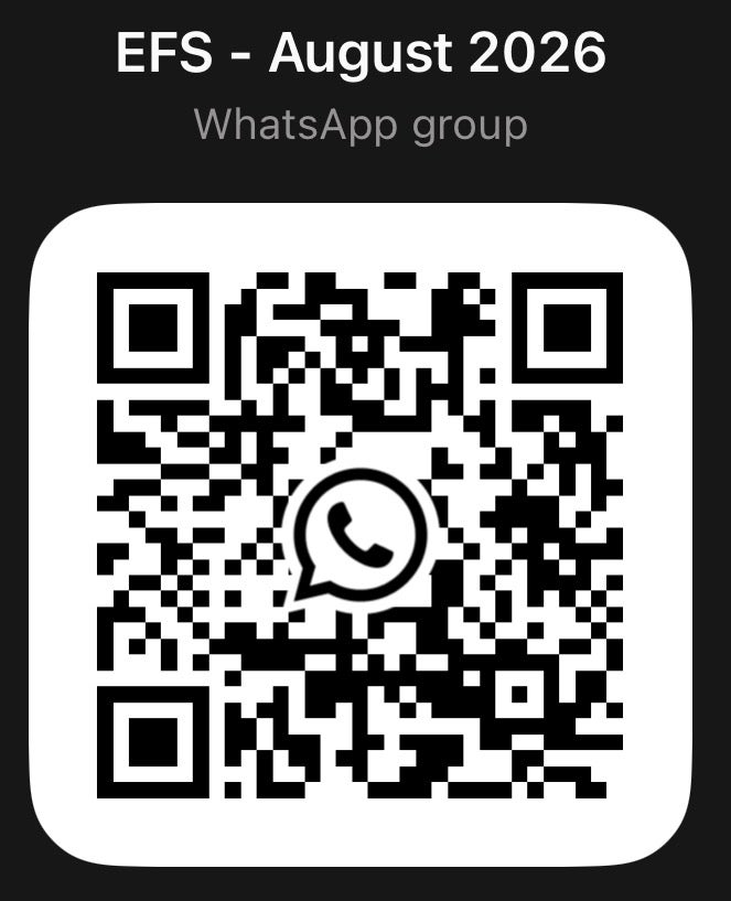 August 2026 EFS WhatsApp group chat QR