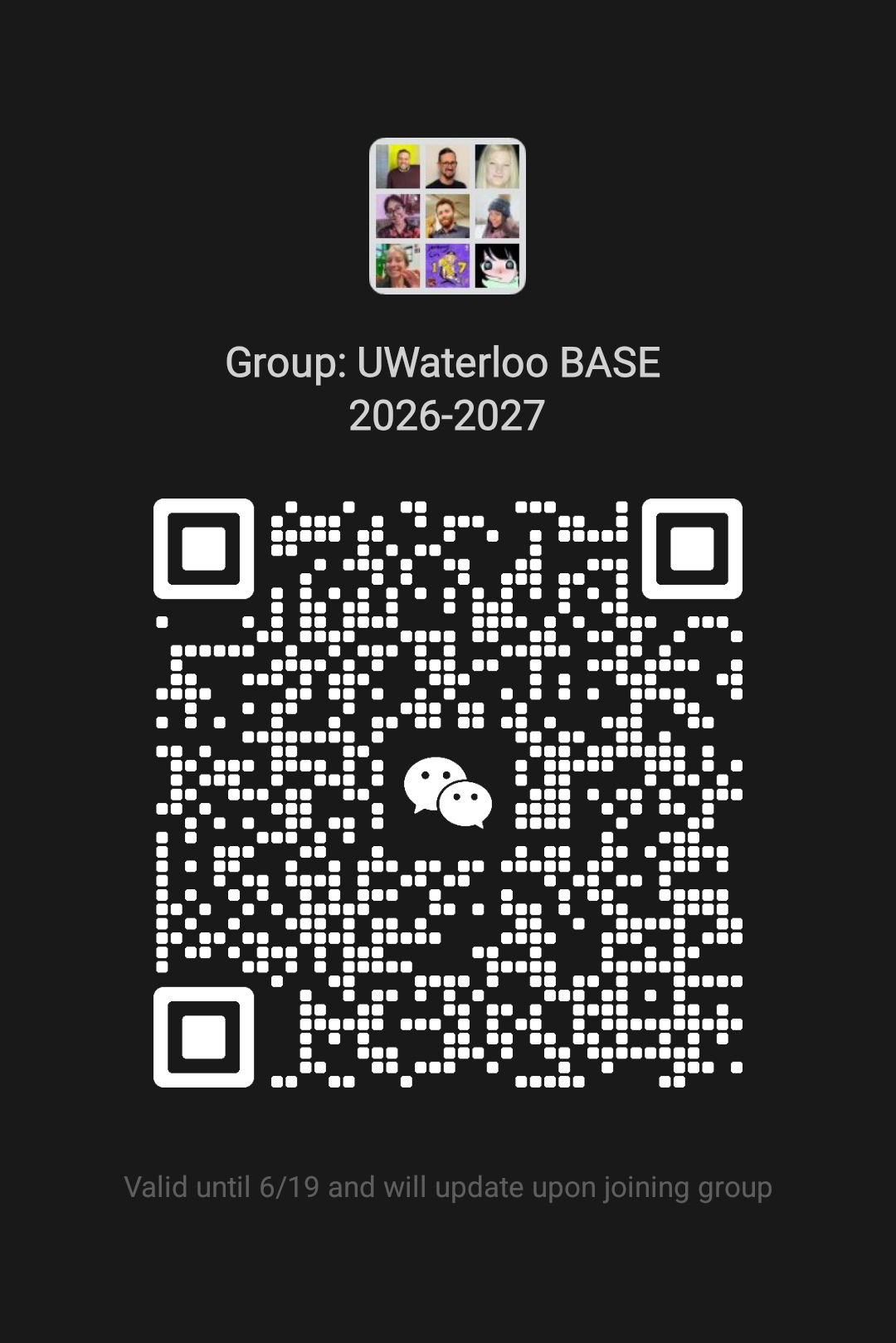 BASE 2026-27 WeChat QR expires June 19