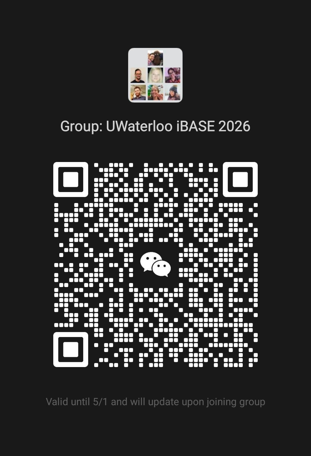 iBASE 2026 WeChat QR expires May 1