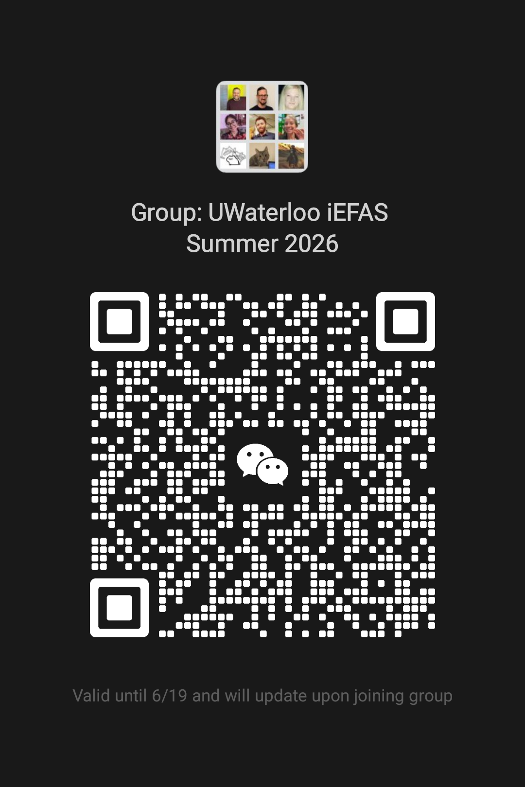 iEFAS 2026 WeChat QR expires June 19
