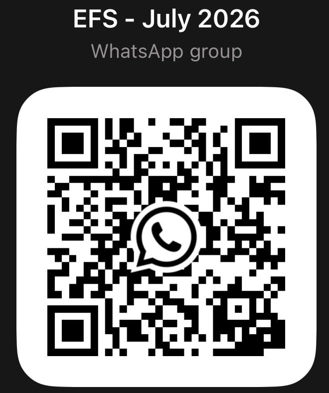 July 2026 EFS WhatsApp group chat QR