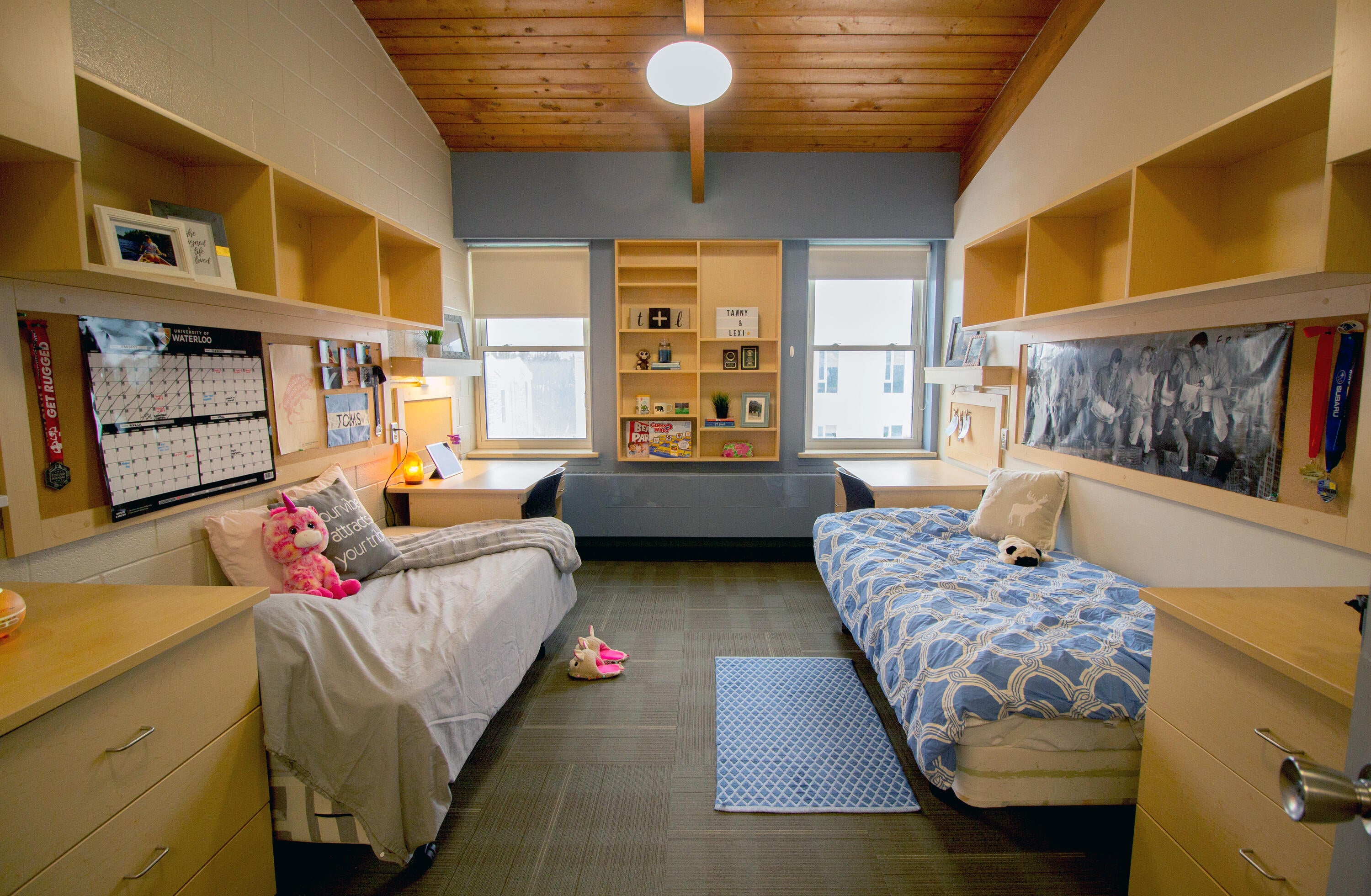 picture of room with two bed