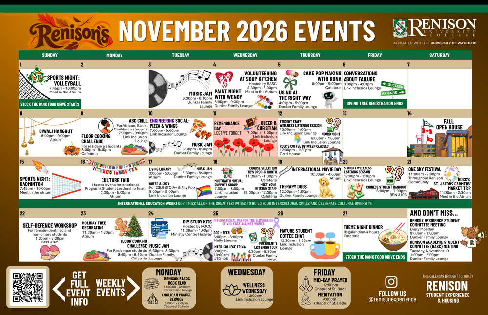 November 2026 Events SEAH