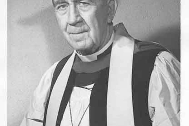 Photograph of Bishop Renison in robes