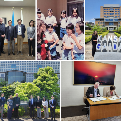 Collage of images from the Japan Partner University Visits in 2026