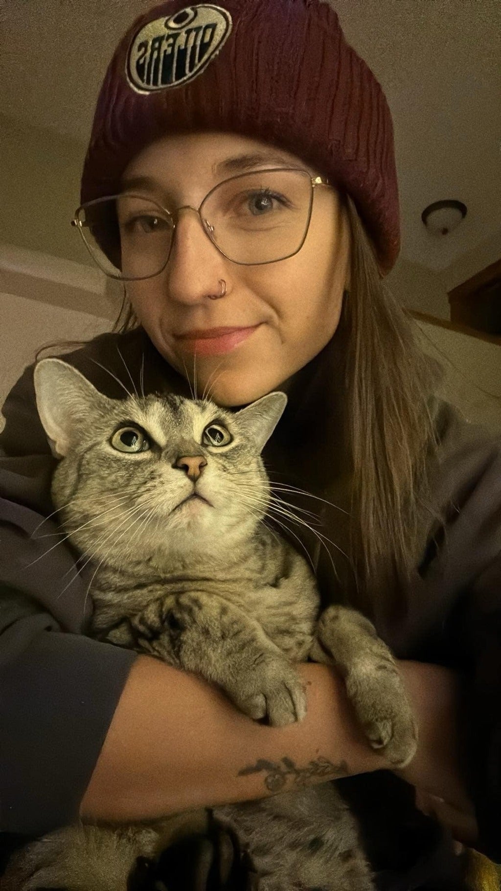 laura zmud and her cat