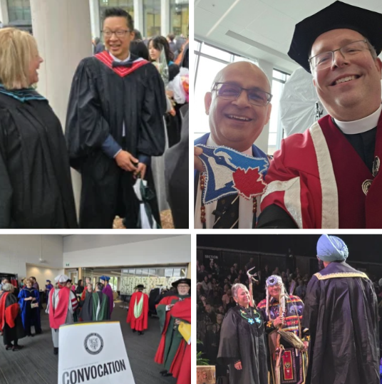 Collage of images from Fall 2025 Convocation