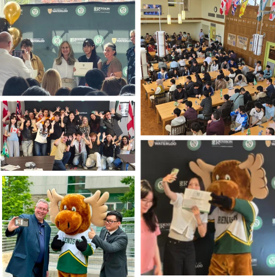 Collage of images from the Global Outreach: Action and Leadership for Sustainability (GOALS), intensive English for Academic Success (iEFAS) and English Language Institute Graduation Ceremonies over the Spring 2026 term