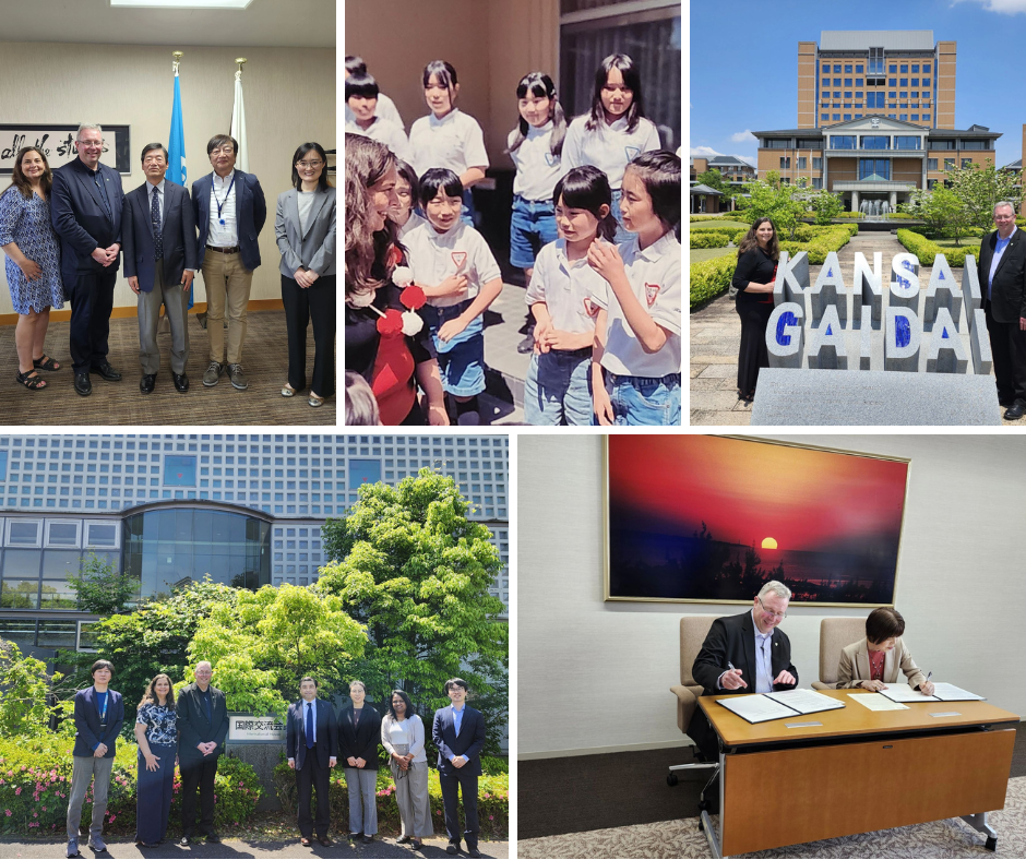 Collage of images from the Japan Partner University Visits in 2026