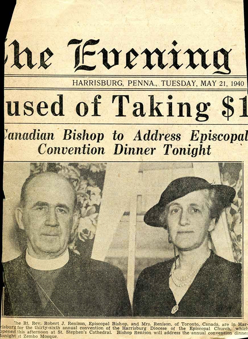 “Canadian Bishop to Address Episcopal Convention Dinner Tonight”