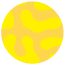 Yellow blob filled circle