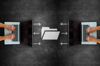 Concept of file sharing on blackboard