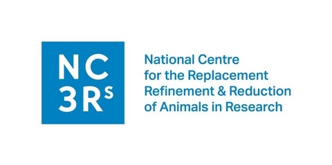 Blue logo for National Centre for the Replacement Refinement & reduction of animals in research (NC3Rs)