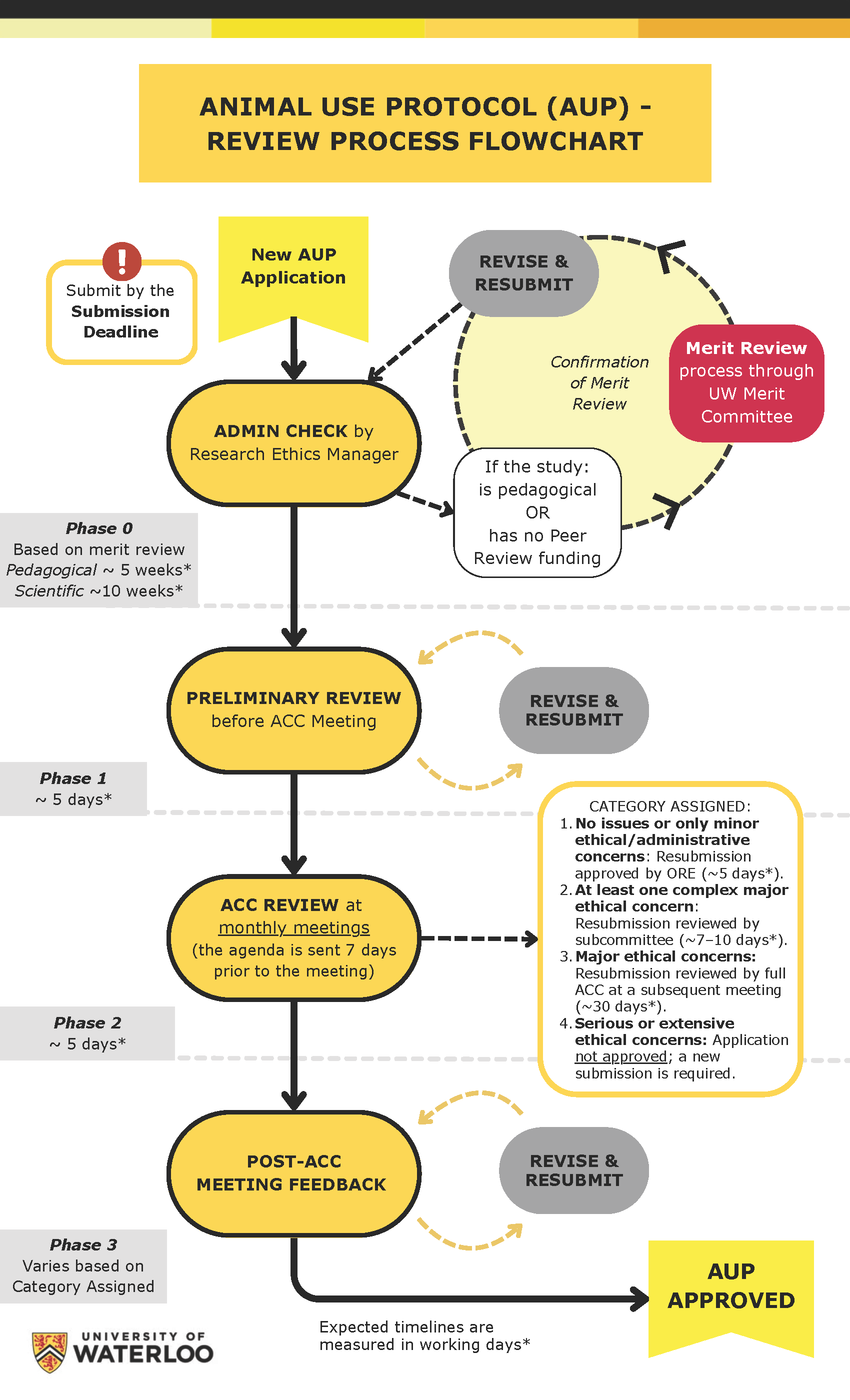 Animal use protocol (AUP) review process flowchart