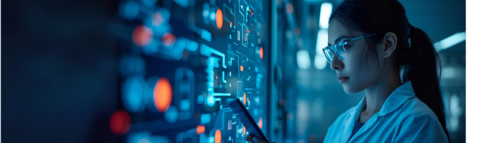 AI generated image of research, commercialization and technology