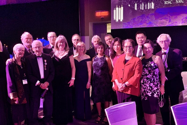 Waterloo RSC fellows, members, medal winner, and friends