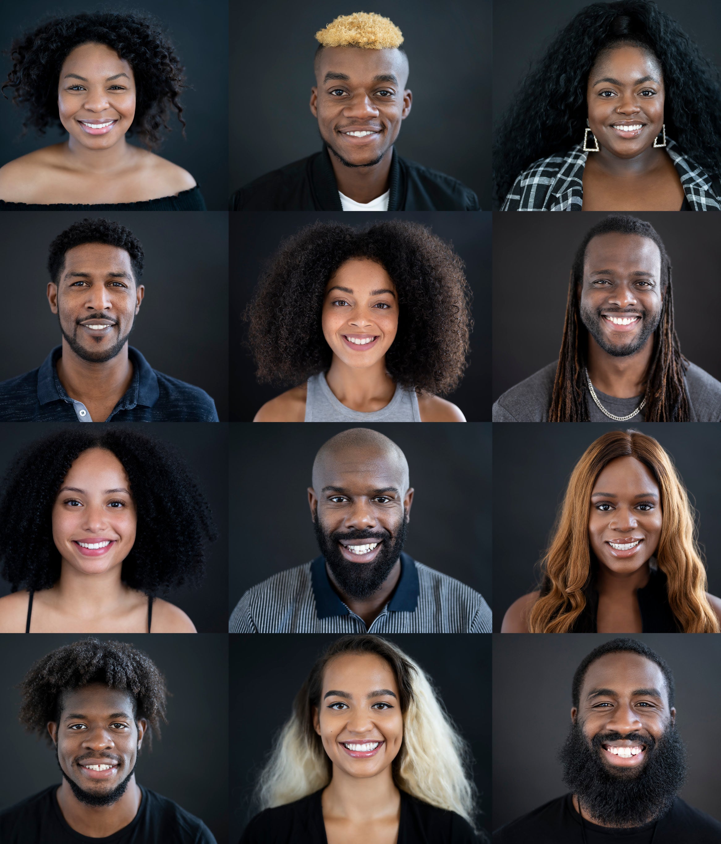 Images of black men and women