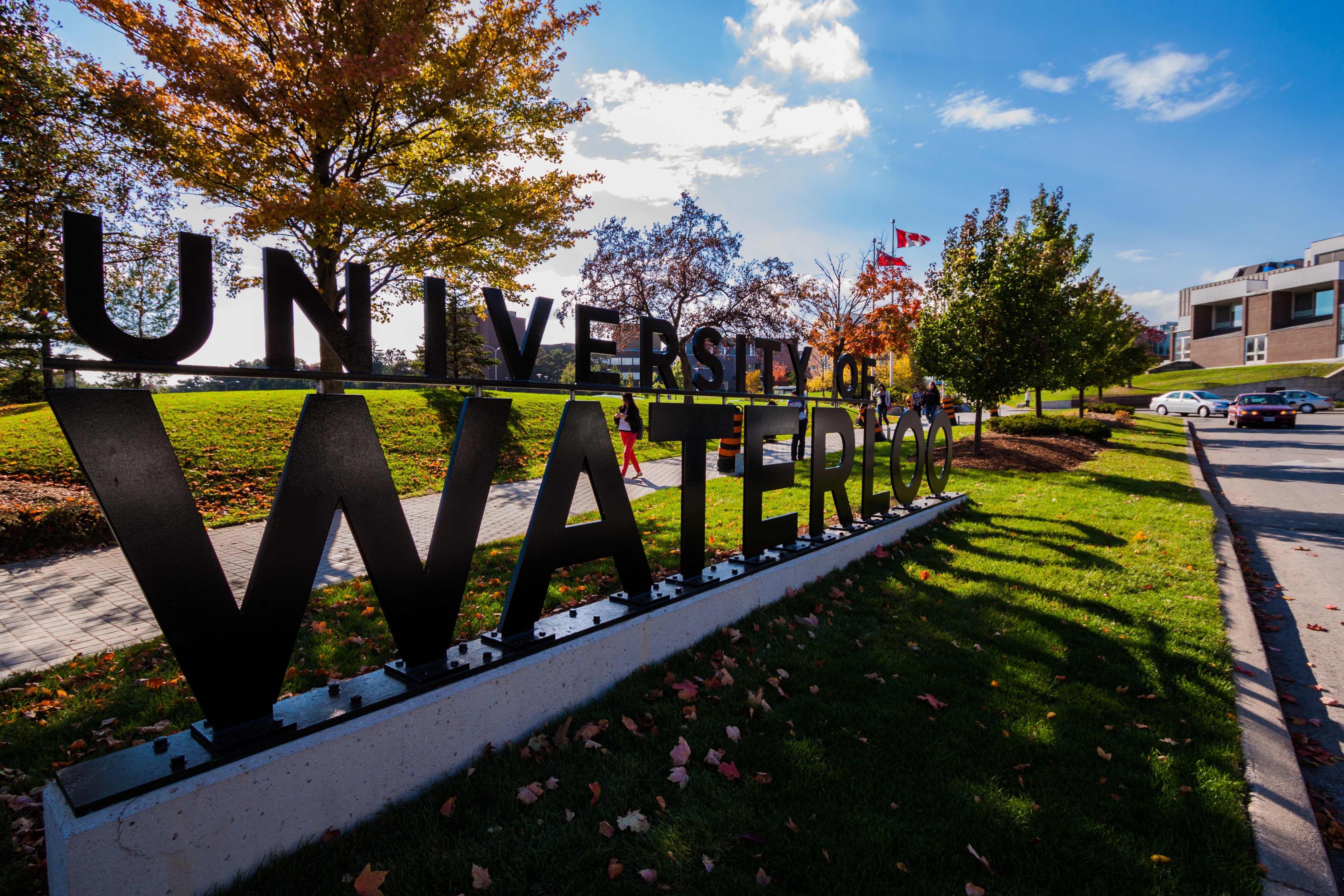 University of Waterloo entranceway from south campus