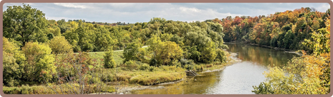 The Grand River, Waterloo, Ontario. 