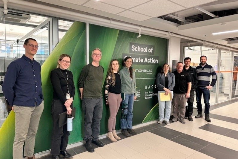 A group photo of the participants from the University of Waterloo, Vineland Research Consortium, and Mohawk College.