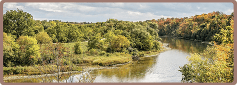 The Grand River, Waterloo, Ontario. 