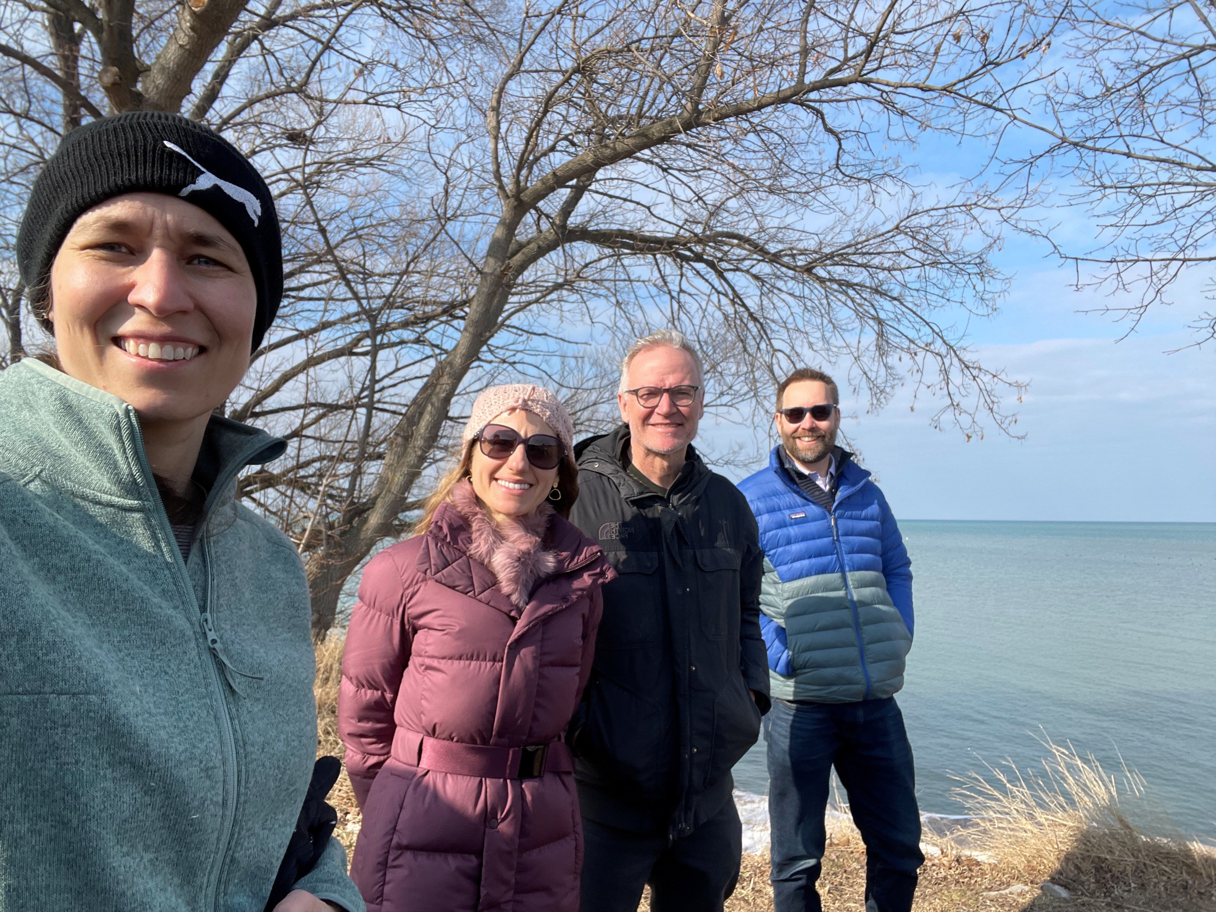 Group photo of Julie Messier, Harriet Bigas, Bruce MacVicar and Derek Robinson.