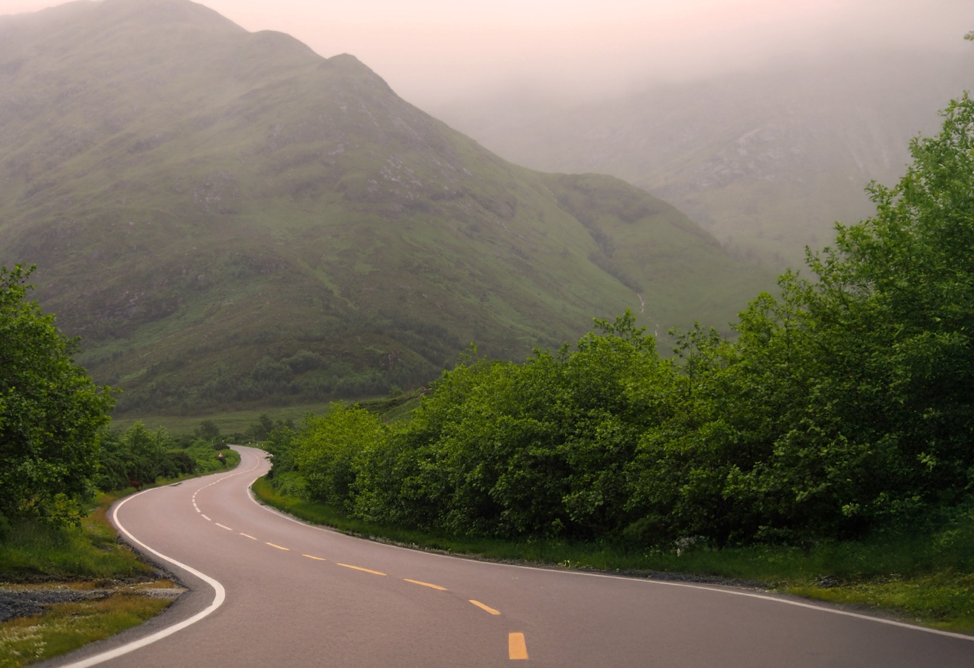 A road on the Isle of Skye