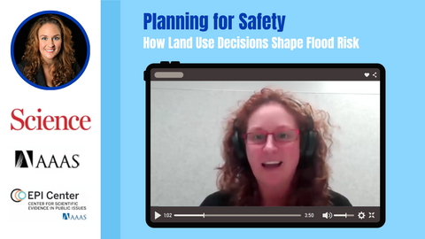 AR Siders presents in webinar on "Planning for safety: How land use decisions shape flood risk"