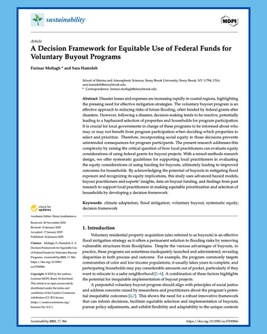 Journal article cover page