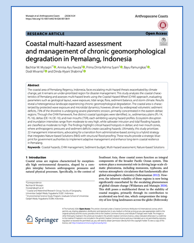 Journal article cover page