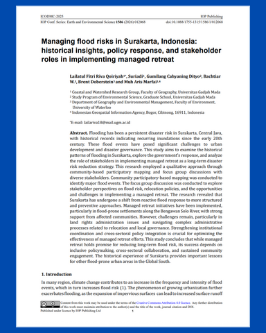 Journal article cover page