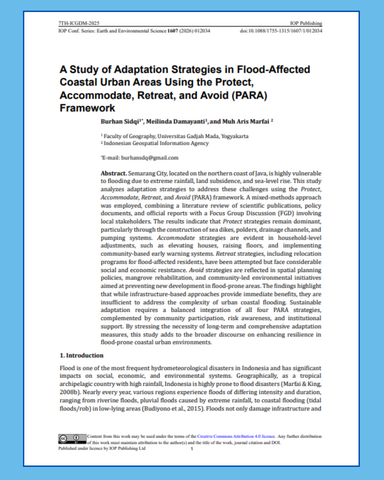 Journal article cover page